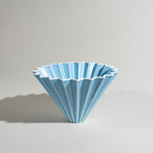 Load image into Gallery viewer, Origami Coffee Dripper Size Medium in Matte Blue
